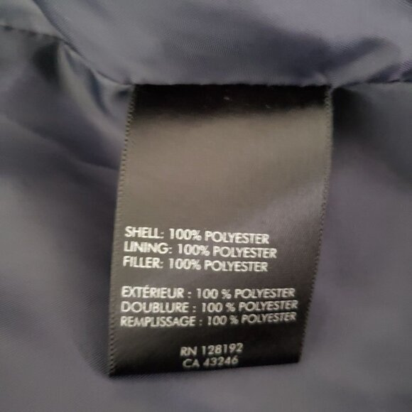 Tumi Tech Puffer Coat Quilted Hooded Polyester Pockets Black Mens XL - Picture 10 of 14